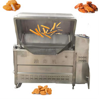 Friteuse commerciale à panier inclinable carré à chauffage au gaz en acier inoxydable 304 pour beignets, tofu, chips de banane