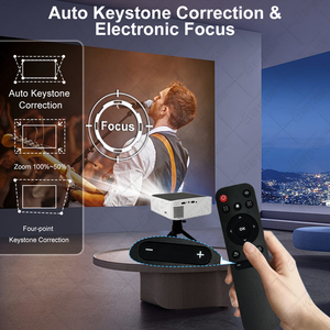 Портативный мини-проектор <span class=keywords><strong>4K</strong></span> Smart Android с поддержкой Wi-Fi 6 и Bluetooth для дублирования экрана Full HD - Product Image 5