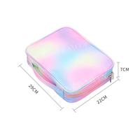 FAMA – boîte de maquillage facile à emporter, Kits de maquillage, sac organisateur, rose, cadeau pour dames, pochette cosmétique, sac à fermeture éclair