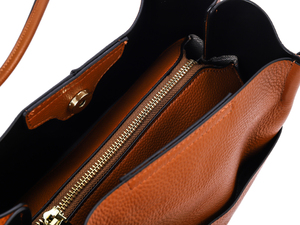 Sac à main en cuir véritable de luxe pour femme, sac à bandoulière personnalisé en cuir TOGO marron, élégant, grande capacité, sac de transport pour femme - Product Image 5