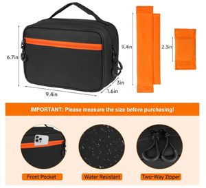 3 Slots <b>Wireless</b> <b>Microphone</b> Carrying Case <b>Microphone</b> Storage Bag Fits for 3 Mic Portable Mic case for Singing - Product Image 2