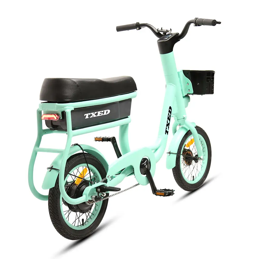 TXED nuovo design 500W motore posteriore elettrico sistema di condivisione elettrico bici soft sella elettrico sharing bike