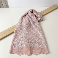 Tissus en dentelle perlée à sequins 100 % coton écologiques HFX 2025 – Robes de mariée nigérianes et sacs de haute qualité pour fêtes