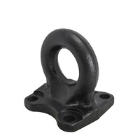 Anneau de remorquage en acier forgé avec revêtement en poudre, boulon à œillet pour attelage de remorque, pièces de suspension