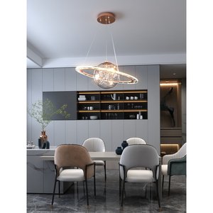 Creative Starry Sky Instagram Star Pendant <b>Light</b> for Boy's Bedroom <b>Space</b> Planet Inspired Restaurant Children's Room Chandelier - Product Image 5