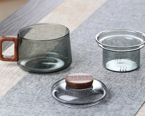 Coupe de cérémonie du thé japonaise élégante et simple de haut niveau couvercle de séparation de l'eau filtre de bureau tasse à eau Pier Pier tasse à café - Product Image 6