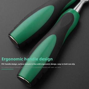 24mm Woodworking Piercing <strong>Chisel</strong> Flat Shovel Blade Carving Special Blade for Masonry <strong>Use</strong>-Steel Wood Plastic Handle Options - Product Image 4