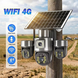 Sistema de Seguridad para el Hogar con Cámara Solar, Cámara PTZ Inalámbrica 4G de 6MP, Seguimiento de Movimiento en Exteriores, Alarma PIR CCTV para Casa y Jardín - Product Image 1