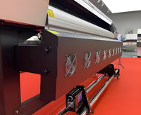 Impresora de inyección de tinta ecosolvente automática de 2 cabezales I3200 de 1.8m para exteriores, para carteles fotográficos y tela flexible rollo a rollo
