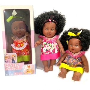 Poupée américaine reborn noire de 13 pouces, poupée bébé en plastique faite à la main, poupée réaliste nouveau-né, jouet modèle, cadeau de Noël pour les enfants - Product Image 1