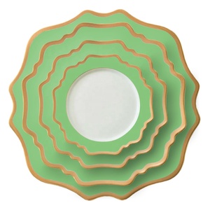 <strong>Wholesale</strong> Dubai Dinnerware <strong>Ceramic</strong> Gold Plates Porcelain Wedding <strong>Dinner</strong> Plates <strong>Set</strong> - Product Image 5