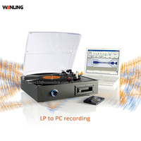 Lecteur de cassettes Fonction de lecture Lecteur de disques vinyle portable Lecteur de disques vinyle avec cassette