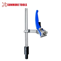 Pince à cliquet robuste en acier de qualité industrielle pour table de soudage avec base à goupille d'insertion pour l'assemblage