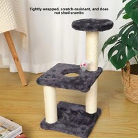 Arbre à chat minimaliste en sisal avec griffoir et plateforme de saut, modèle MX01, pour le commerce international