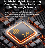 Micro-cravate sans fil 2.4G avec appairage automatique, autonomie de 30H, réduction de bruit DSP, mini microphone sans fil pour smartphones, appareils photo et ordinateurs portables