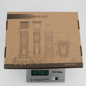 Ensemble de rasoirs électriques rétro professionnels 4 en 1 pour hommes <span class=keywords><strong>Tondeuse</strong></span> à cheveux et à barbe en acier inoxydable alimentée par USB pour le toilettage de la <span class=keywords><strong>tondeuse</strong></span> - Product Image 6