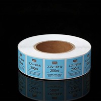 Étiquettes autocollantes en papier enroulé, personnalisées OEM/ODM, imperméables, réutilisables, durables, couleur pleine, avec logo personnalisé, 500 pièces pour