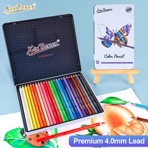 Xin Bowen <span class=keywords><strong>24PCs</strong></span> Juego de lápices de colores al óleo Lápiz de colores con caja de lápices de colores Lápices de colores para niños - Product Image 2