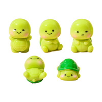 Kartun Kura-Kura Kecil Patung Lucu Hiasan Meja Rumah Boneka Kerajinan Tangan Diy Dekorasi Adegan Perlengkapan Dekorasi