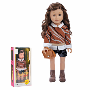 Nouvelle poupée en vinyle PVC de 18 pouces, poupées de mode pour filles, ensemble cadeau éducatif pour Noël et anniversaire - Product Image 3