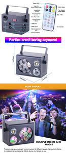 Rave Đèn Led Tiệc Disco Dj Với Âm Thanh Điều Khiển Từ Xa Khiêu Vũ Đám Cưới Ngày Lễ Sinh Nhật - Product Image 2