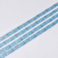 Lacets plats en polyester BaiHong BHR-S01207 de 8 mm pour chaussures de sport d'extérieur, personnalisables par sérigraphie, vendus par paire