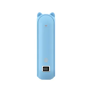 사용자 정의 3 에서 1 충전기 4800mAh 배터리 손 팬 전기 접이식 휴대용 소형 접이식 USB 충전식 휴대용 미니 팬