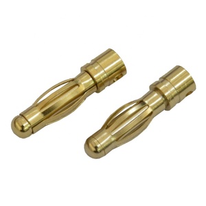 Offre Spéciale personnalisé plaqué or fiche banane connecteur mâle balle haut-parleur musical fiche de connecteur banane pour les Applications d'alimentation - Product Image 1