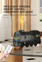Nouveau petit Train humidificateur diffuseur Locomotive aromathérapie Machine coloré flamme chambre hydratant Durable en plastique ménage