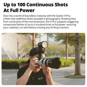 <span class=keywords><strong>Godox</strong></span> <span class=keywords><strong>V1</strong></span> Pro V1Pro TTL Li-ion Flash à tête ronde pour appareil photo Flash Speedlite à transmission sans fil pour Canon Nikon Sony Fuji <span class=keywords><strong>Olympus</strong></span> - Product Image 2