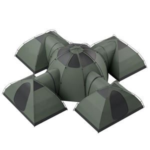 Grande <span class=keywords><strong>tenda</strong></span> della famiglia della Modula con una sala e quattro tende Separate di 1-2 persona per la <span class=keywords><strong>tenda</strong></span> del collegamento di squadra 4-8 per attività all'aperto - Product Image 1