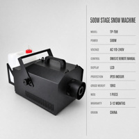 Machine à neige de scène JCAY 500W DMX512 avec écran LCD, générateur de neige artificielle pour DJ, mariage, fête de Noël, vente en gros OEM
