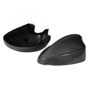 ฝาครอบกระจกมองหลังคาร์บอนไฟเบอร์สำหรับ BMW E90 05-07 ชุดเต็ม ลายพิมพ์น้ำ - Product Image 2
