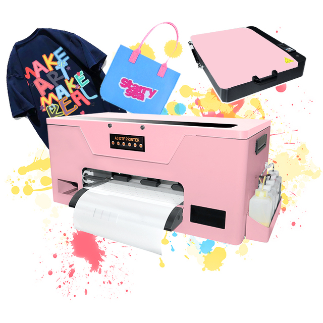 Manufacturer Wholesale 30 cm A3 Best Dtf pink Machine Xp600 Dtf Printer Single Print Head Dtf Printer with Dryer for t Shirt
