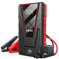 EAFC 1200A 4L Essence 2L Diesel Smart Clip Démarreur de Voiture et Batterie Externe avec Boussole LED pour Véhicules 12V