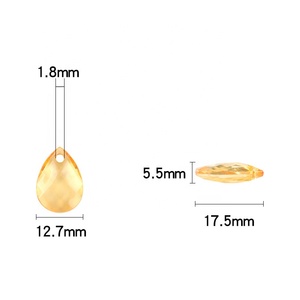 Cuentas sueltas acrílicas facetadas en forma de diamante/en forma de gota, cuentas colgantes transparentes para hacer collares Diy, fabricación de joyas - Product Image 5