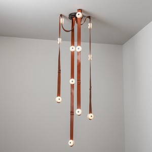 Italian Minimalist Belt Design Chandelier Multi Head Led Light E27 Switch Control For Living Room Loft Villa Stairwell Dining - Product Image 5