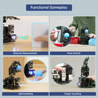 Kit de Robot de Mano Biónica con Visión Artificial y Programación Hiwonder uHand UNO, con Guante Somatosensorial y Control por Aplicación, Kits Robóticos Educativos