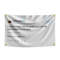 Bandera Personalizada de 3x5 Pies, Pancarta Impresa Digital, Banderas Divertidas para Decoración de Paredes de Habitaciones, Asta de Bandera de Aluminio Antiarrugas