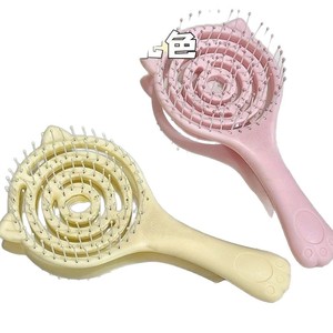 Cepillo de Masaje para Cabello con Cojín Redondo de Plástico y Diseño de Pata de Gato para Suavizar el Cabello - Product Image 3