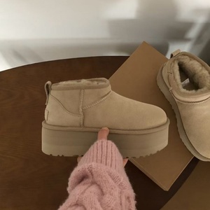 <b>Women's</b> Snow <b>Boots</b> 2026 New Fashionable Thick Sole, Simple Short Cuff <b>Boots</b> with 5cm Insulated Cotton Lining cotton shoes - Product Image 6