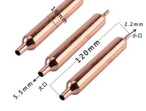 Filtro de secado del congelador del refrigerador Z, filtro de secado de un solo tubo de cobre puro, accesorios de refrigeración del refrigerador - Product Image 6