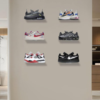 Présentoir mural pour chaussures Crocs, présentoir de vente au détail, présentoir de magasin, présentoir de chaussures flottant en acrylique