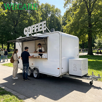 WECARE Camion de restauration mobile pour smoothies, jus, glaces, thé boba, café, avec équipement de cuisine complet