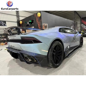 Kit carrosserie pour <span class=keywords><strong>Lamborghini</strong></span> LP610 mise à niveau vers les accessoires de voiture de style M pièces de réglage automatique lèvre avant en carbone jupe latérale diffuse arrière - Product Image 6