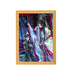 SLAM <span class=keywords><strong>DUNK</strong></span> Art Deco Spring Luz que cambia de color en forma de rectángulo con construcción y temas de arte Sublimación Marco de fotos de madera - Product Image 6