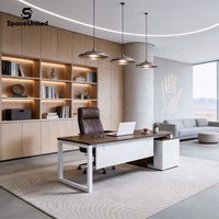 Combinaciones de Escritorios y Almacenamiento Modernos para Oficina SpaceUnited, Escritorios Ejecutivos con Estructuras de Acero y Muebles Metálicos para Oficina