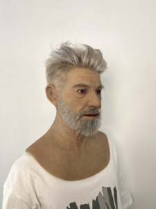 Маска Томаса Маске для Хэллоуина, полноразмерная маска старика, имитация человеческой кожи, силиконовая маска для косплея и кроссдрессинга - Product Image 3