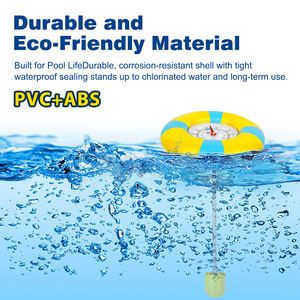 Termômetro de piscina flutuante Grande mostrador PVC ABS Termômetro de água durável para piscina Spa <span class=keywords><strong>Pond</strong></span> - Product Image 3