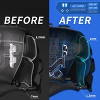 Kit de boutons de déclenchement ultra-rapides EXtremeRate V2 pour manette PS5 avec micro-interrupteurs de clic de souris et gâchettes latérales lumineuses
